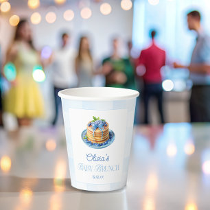 Niedliche Blueberry Pancake Baby Brunch Babydusche Pappbecher