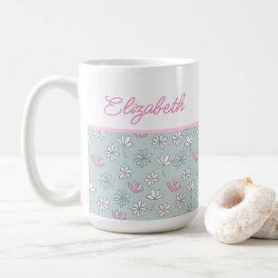 Niedliche Blume Art Kaffeetasse