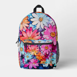 Niedliche Blume Bedruckter Rucksack
