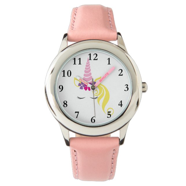 Niedliche Blume Crown Unicorage Watch Armbanduhr (Vorderseite)