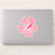 Niedliche Blume des rosa hawaiianischen Hibiskus Aufkleber (Computer)