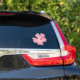 Niedliche Blume des rosa hawaiianischen Hibiskus Aufkleber (Car Side)