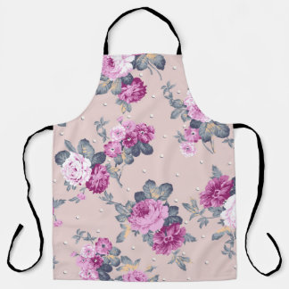 niedliche Blume Design Textil Illustration, Patron Schürze