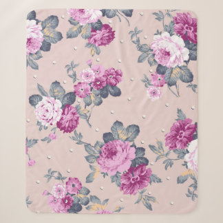 niedliche Blume Design Textil Illustration, Patron Sherpadecke