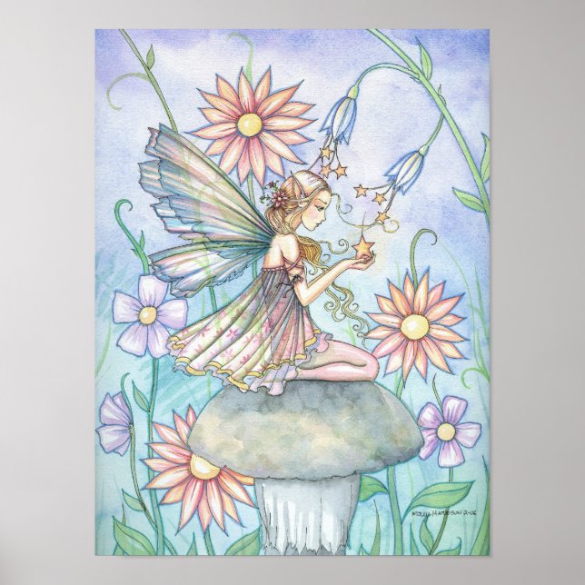 Niedliche Blume Fairy Art Poster von Molly Harriso (Vorne)