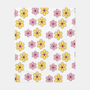 Niedliche Blume Fleecedecke