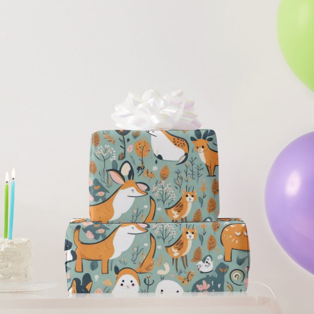 Niedliche Blume Geschenkpapier (Partygeschenke)