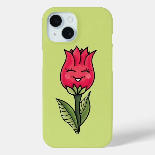 Niedliche Blume Girly Case-Mate iPhone Hülle (Rückseite)