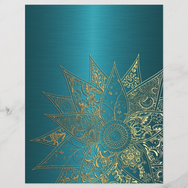 Niedliche Blume handgezeichnetes Design Flyer (Vorne)