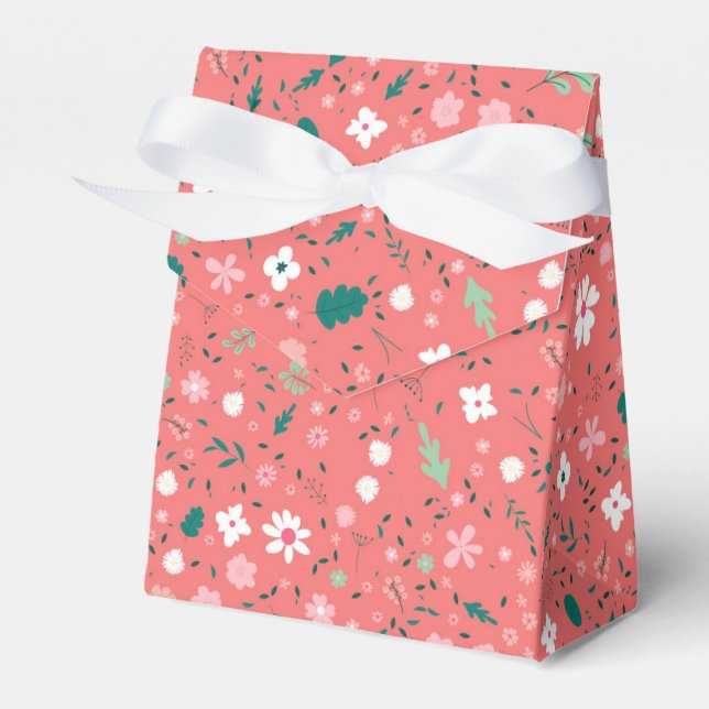 Niedliche Blume im Herbst Illustration Blumenmuste Geschenkschachtel (Vorderseite)