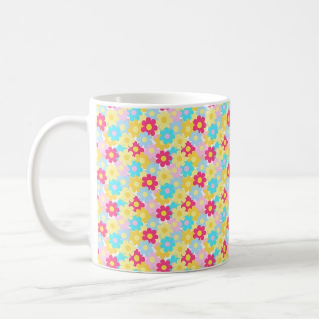 Niedliche Blume Kaffeetasse (Links)