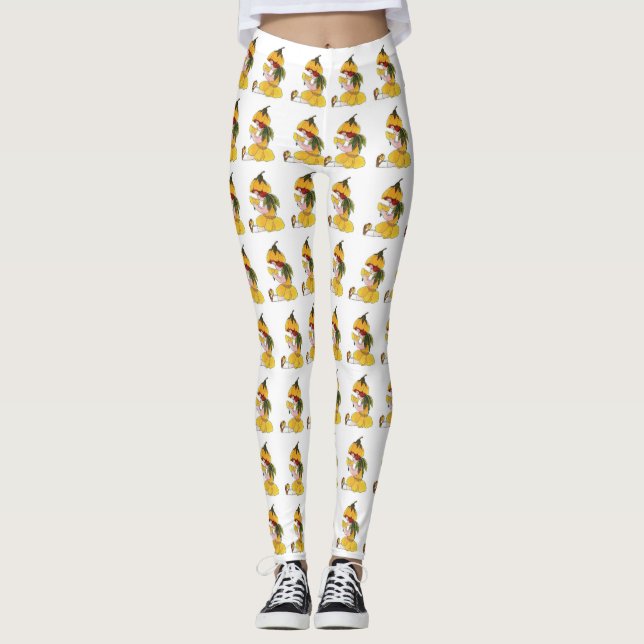 Niedliche Blume Kinder Buttercup Cartoon Kinder Leggings (Vorderseite)