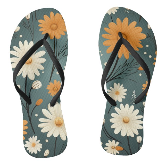 Niedliche Blume kippen Flops Flip Flops (Fußbett)