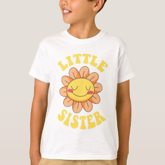Niedliche Blume Kleine Schwester T-Shirt