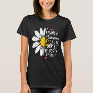 Niedliche Blume Krankenpflegerin Ich wurde Karrier T-Shirt