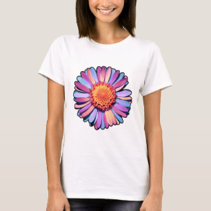Niedliche Blume Lila Pink Blue Boho Daisy Bisexual T-Shirt
