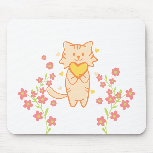 Niedliche Blume Mousepad (Vorne)