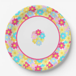 Niedliche Blume Pappteller