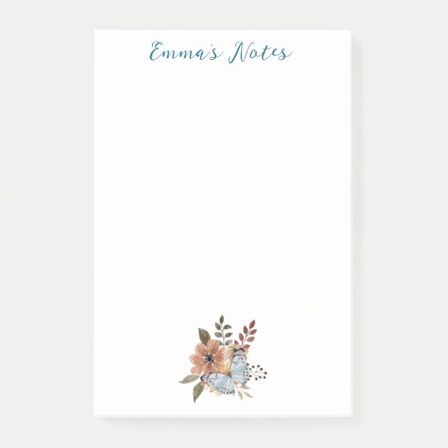 Niedliche Blume Post-it Klebezettel (Vorderseite)