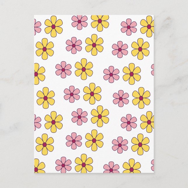 Niedliche Blume Postkarte (Vorderseite)