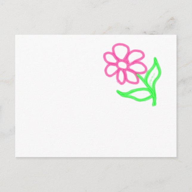 Niedliche Blume Postkarte (Vorderseite)