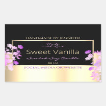 Niedliche Blume Produktverpackungsmarken Black & G