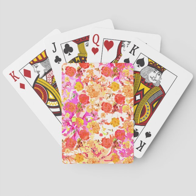 Niedliche Blume Spielkarten (Rückseite)