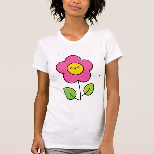 Niedliche Blume T-Shirt (Vorderseite)