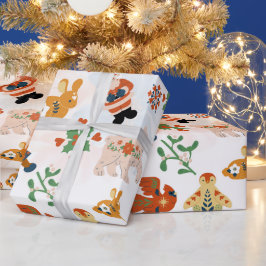 Niedliche Blume Weihnachtsmuster mit dem Weihnacht Geschenkpapier