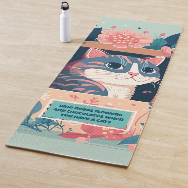 Niedliche Blume Yogamatte (Beispiel)