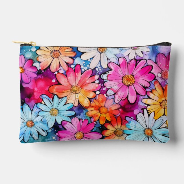 Niedliche Blume Zubehörtasche (Vorderseite)