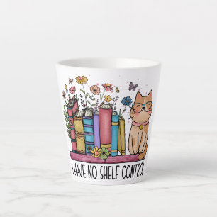 Niedliche Blumenbücher und Katzen Milchtasse