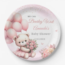 Niedliche Blumendusche Pink Teddy Bear Girl Babydu