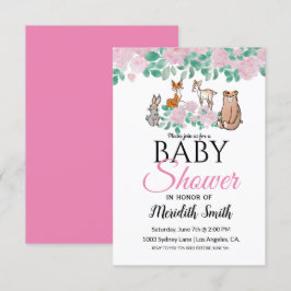 Niedliche Blumenhühner | Babydusche Einladung