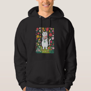 Niedliche Blumenkatzen für Florist Feline Eigentüm Hoodie