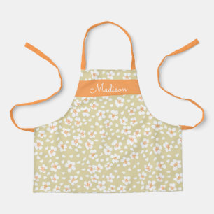 Niedliche Blumenmädchen Name Personalisiert Kids S Schürze
