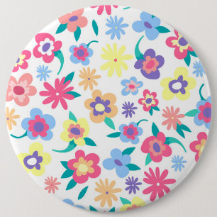 Niedliche Blumenmuster Button