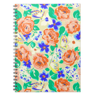 Niedliche Blumenmuster Notizblock