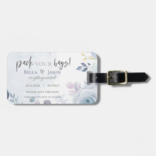 Niedliche Blumenpackung Ihr Taschen Hochzeit speic Gepäckanhänger