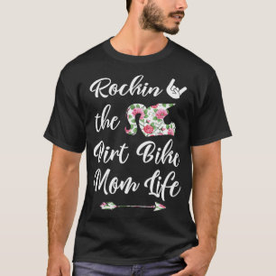 Niedliche Blumenstrauß Bike Mama Leben Geburtstag  T-Shirt