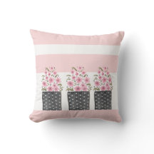 Niedliche Blumentöpfe im rosa Traum