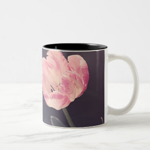 Niedliche blutende Tulipen - Personalisiert Zweifarbige Tasse