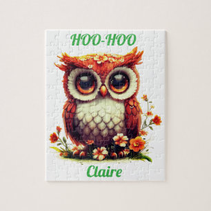 Niedliche Blütenschüssel "Hoo-Hoo" Puzzle