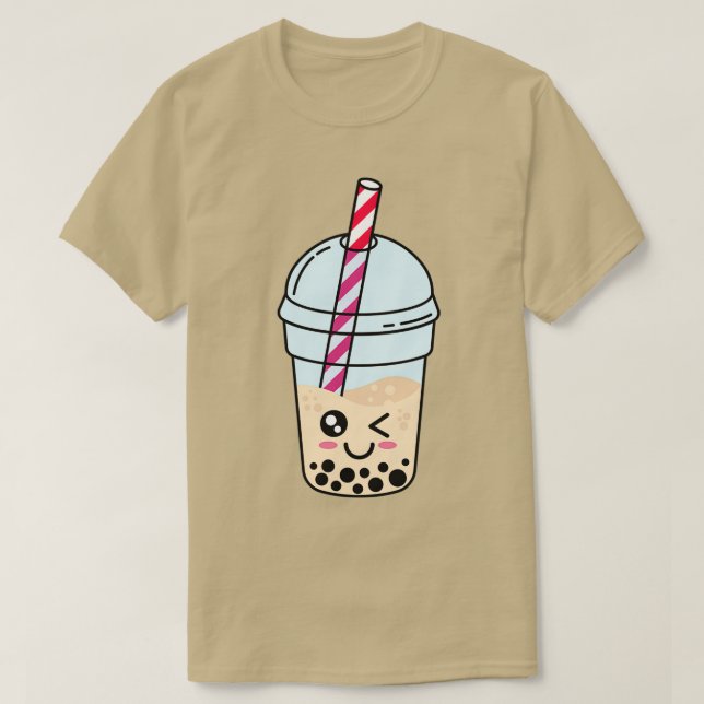 Niedliche Boba Blase Pearl Tapioca Milk Tee (Design vorne)