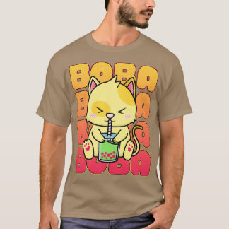 Niedliche Boba Tea Cat T-Shirt