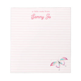 Niedliche Bohemische Butterfly Notizblock