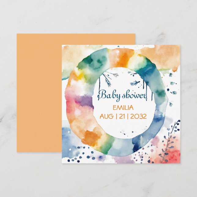 Niedliche BOHO Babydusche (Vorne/Hinten)