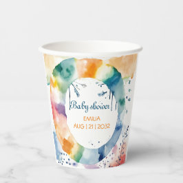 Niedliche BOHO Babydusche Pappbecher