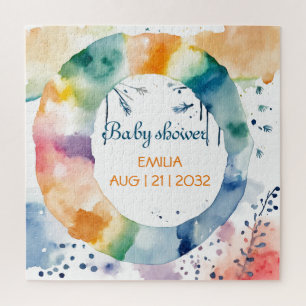 Niedliche BOHO Babydusche Puzzle