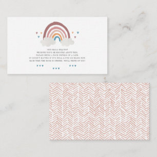 Niedliche Boho Rainbow Liebe Hörbücher für Kinderd Mitteilungskarte